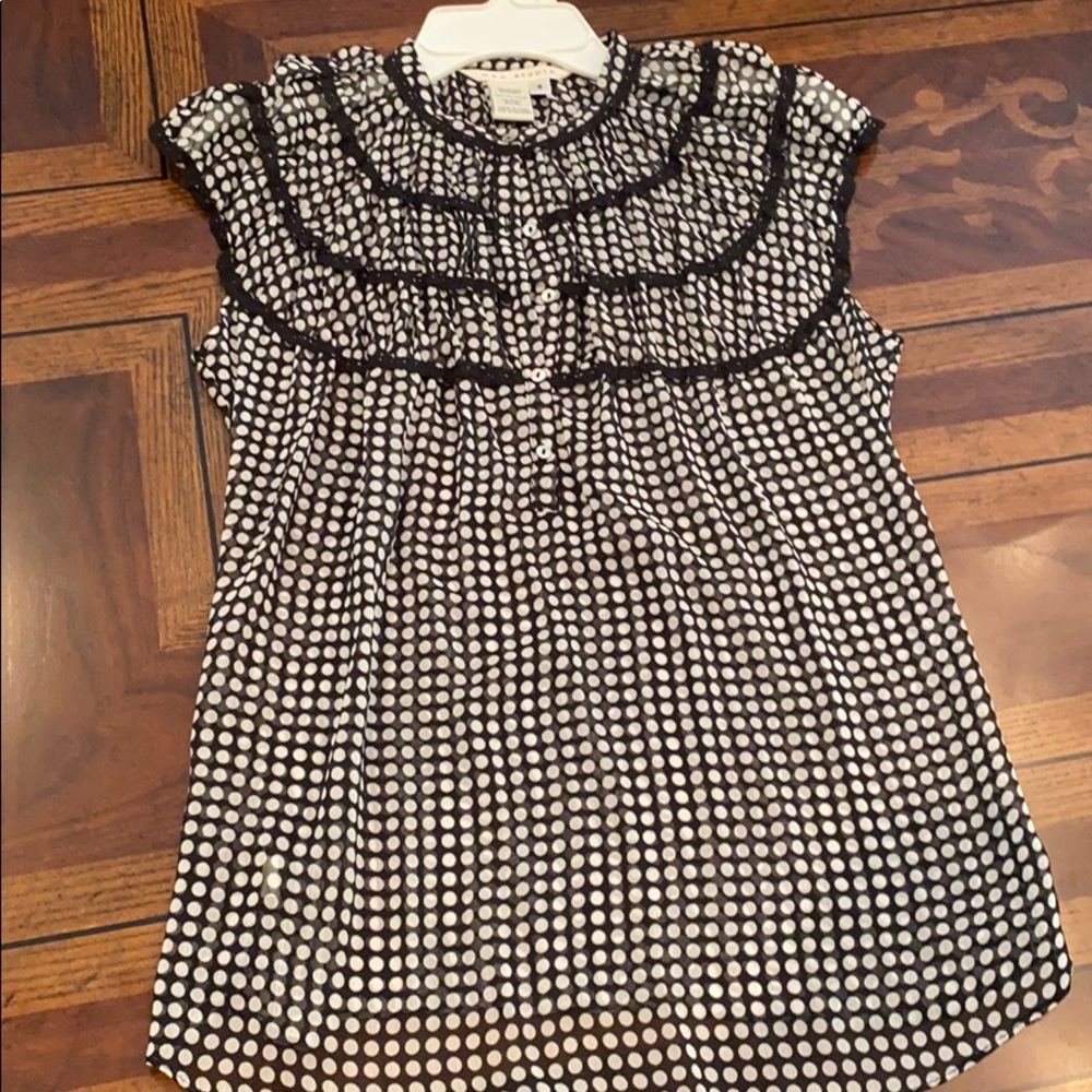 Max Studio Polka Dot Sleeveless Blouse